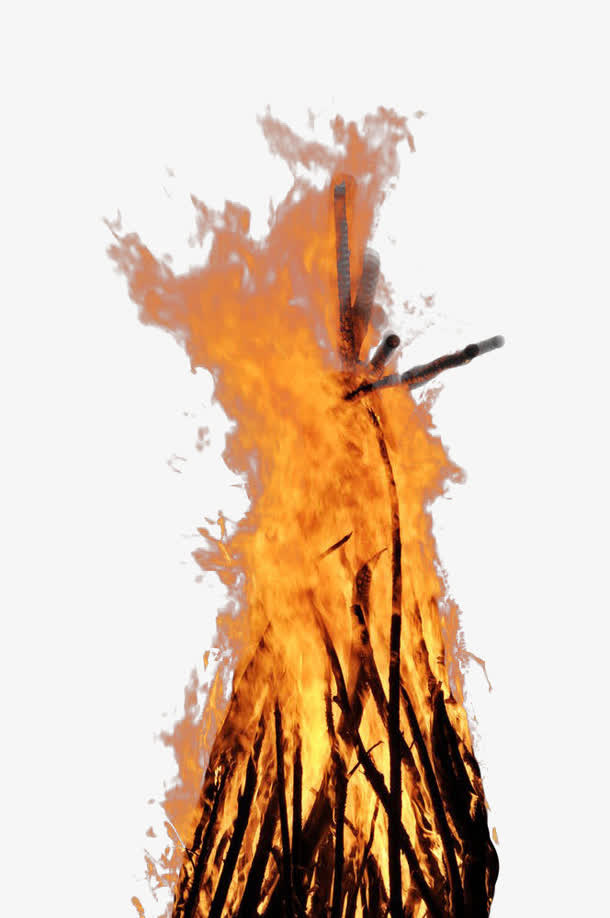 燃烧的火堆免抠