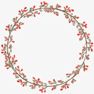 小清新植物花环5免抠