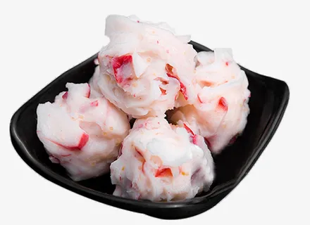 新鲜虾丸虾球免抠