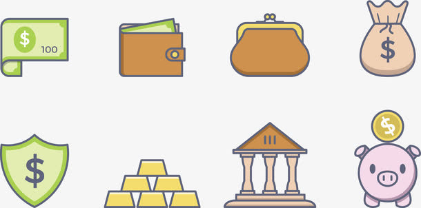 存储金币用品免抠