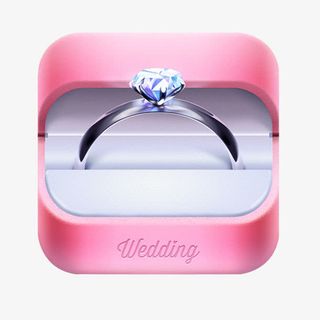 粉色盒子里的钻戒免抠