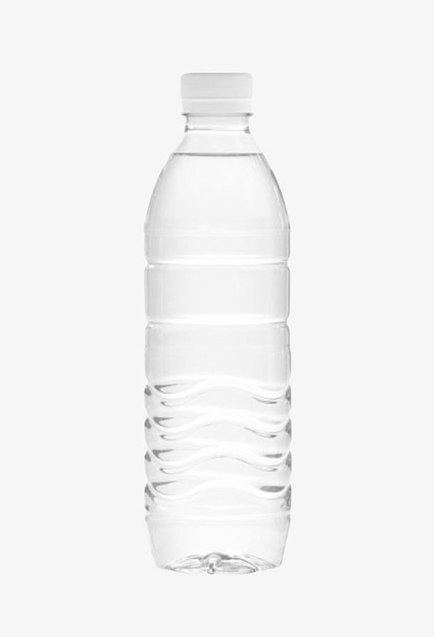 透明解渴螺纹白色盖子的一瓶饮料免抠