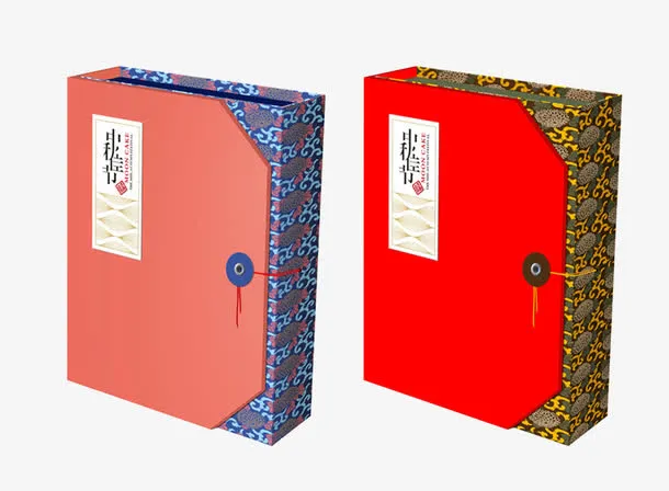 月饼包装效果图免抠