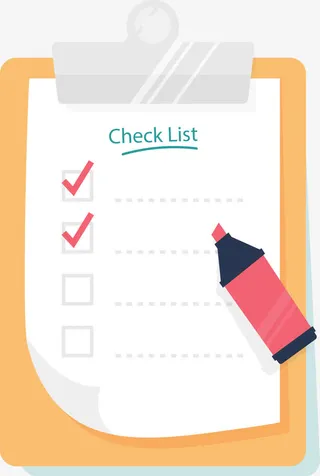 矢量手绘备忘录免抠