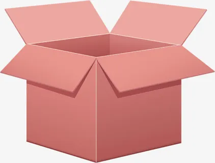 打开的盒子免抠