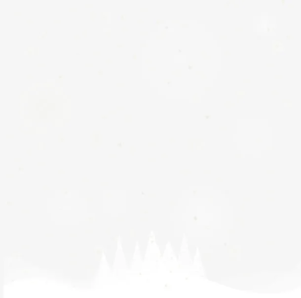 冰天雪地白色圣诞树免抠