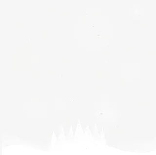 冰天雪地白色圣诞树免抠