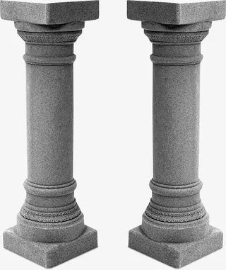 旅游观光灰色罗马石柱免抠