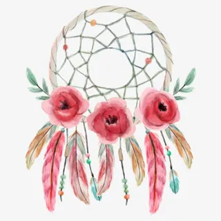 矢量粉色花环免抠