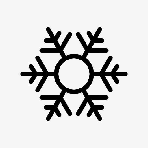 六角雪花符号图标免抠