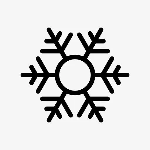 六角雪花符号图标免抠