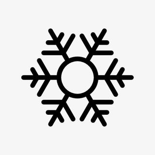 六角雪花符号图标免抠