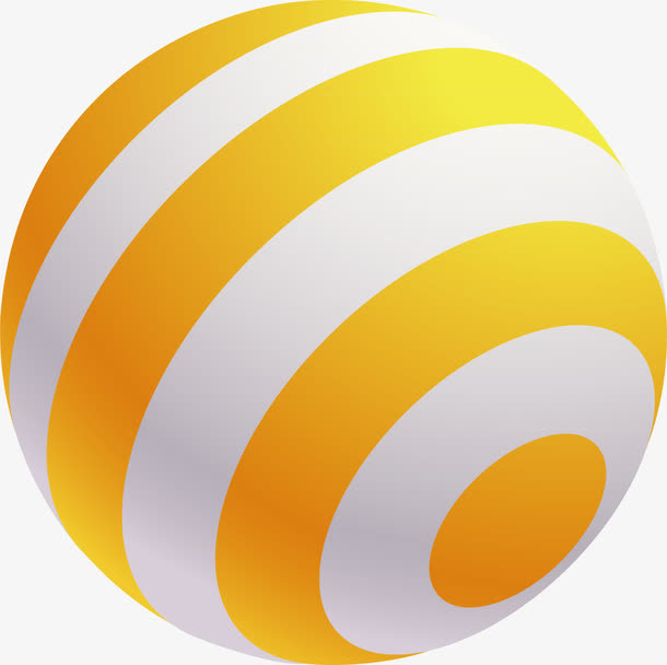 立体球扁平科技立体球免抠