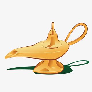 阿拉伯民间故事神灯免抠