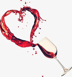 爱心红酒免抠