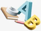 61儿童节海报ab字母免抠