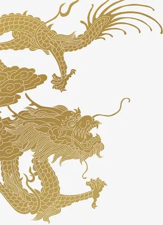 中国龙元素国潮免抠