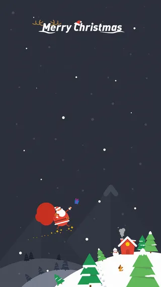 圣诞节元素H5背景高清