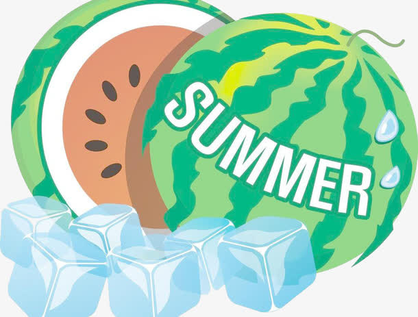 夏日西瓜免抠