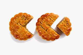 实物张嘴月饼免抠