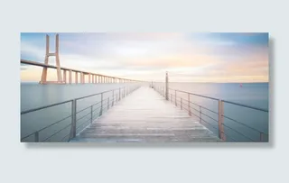 平静海面小路散步免抠