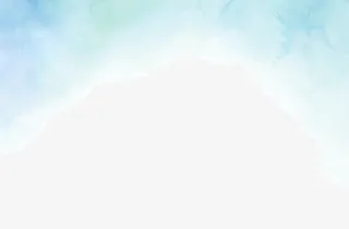 蓝色水墨效果天空免抠