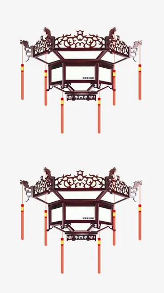 元宵喜庆素材  中国风灯笼免抠