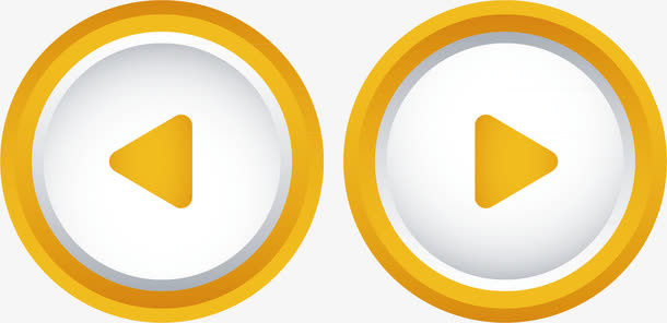 圆形卡通按钮免抠