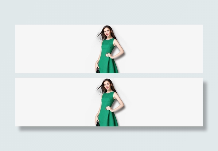 绿色服装模特免抠