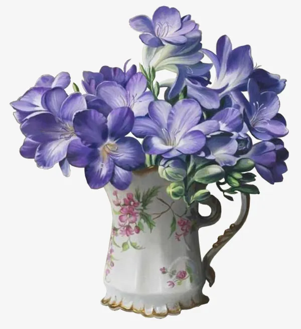 花草设计素材水彩花卉素材免抠