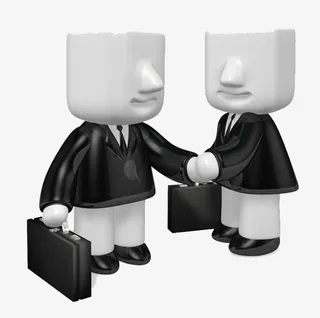 小人商务合作免抠