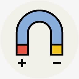 科学图标手绘科学图片 磁铁免抠