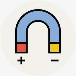科学图标手绘科学图片 磁铁免抠