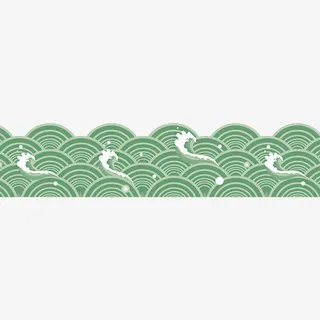 灰色祥云装饰底图免抠