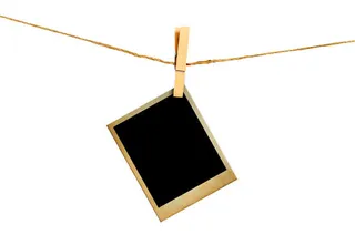 夹子晾晒的照片免抠