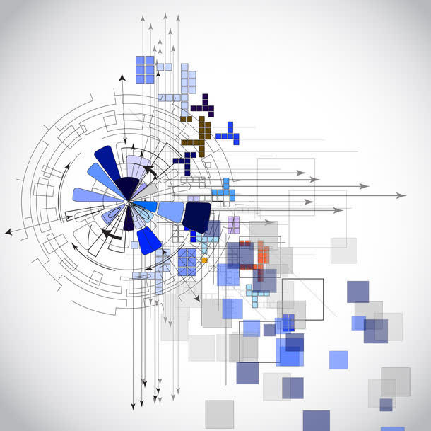 几何图形背景免抠