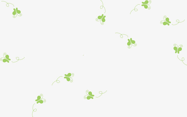 绿色蝴蝶漂浮免抠