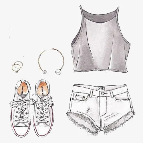 女性服饰搭配免抠