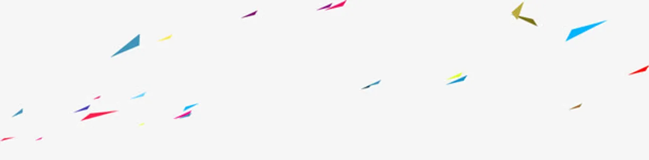 漂浮的几何体免抠