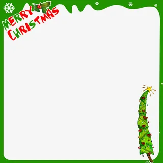圣诞元素边框免抠