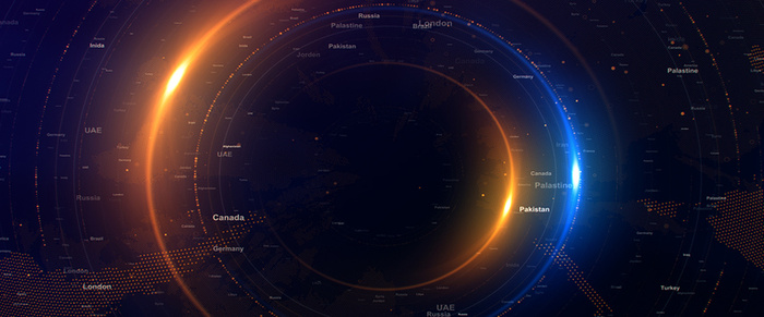 蓝色科技背景促销banner高清