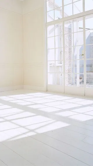 清新文艺落地窗H5背景高清