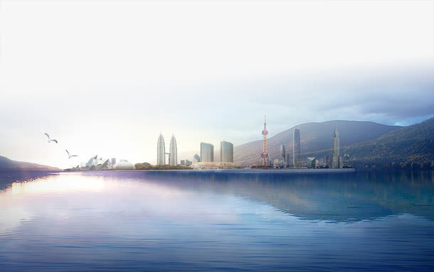 山水建筑免抠