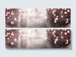 淘宝唯美海报背景图片