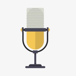 卡通手绘创意麦克风免抠