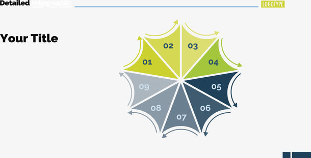 创意几何流程步骤免抠
