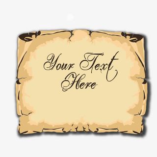 矢量黄色复古纸张免抠