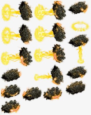 乌云释放雷电特效免抠