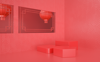 国潮，C4D，微场景高清