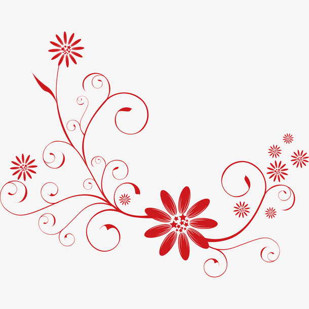 曲线的花瓣免抠